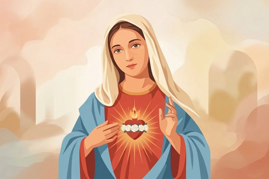 Immaculate Heart of Mary - Illustration prière catholique